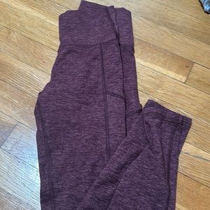 Red comfy leggings with pockets size extra small